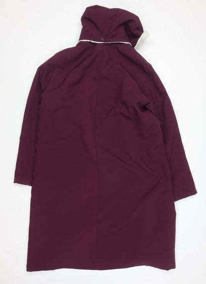 Womens UK Size 16 Amalina Purple Overcoat