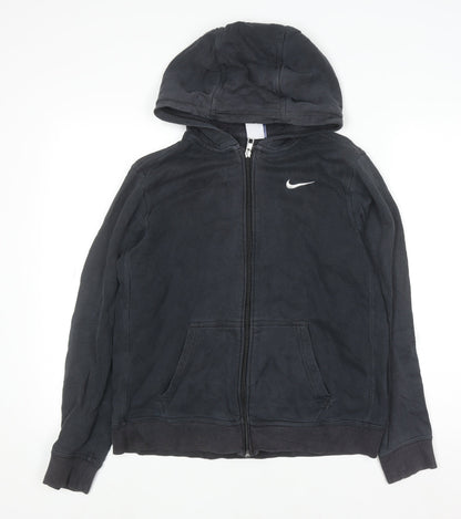 Teens UK Size XL Nike Black Full Zip Hoodie