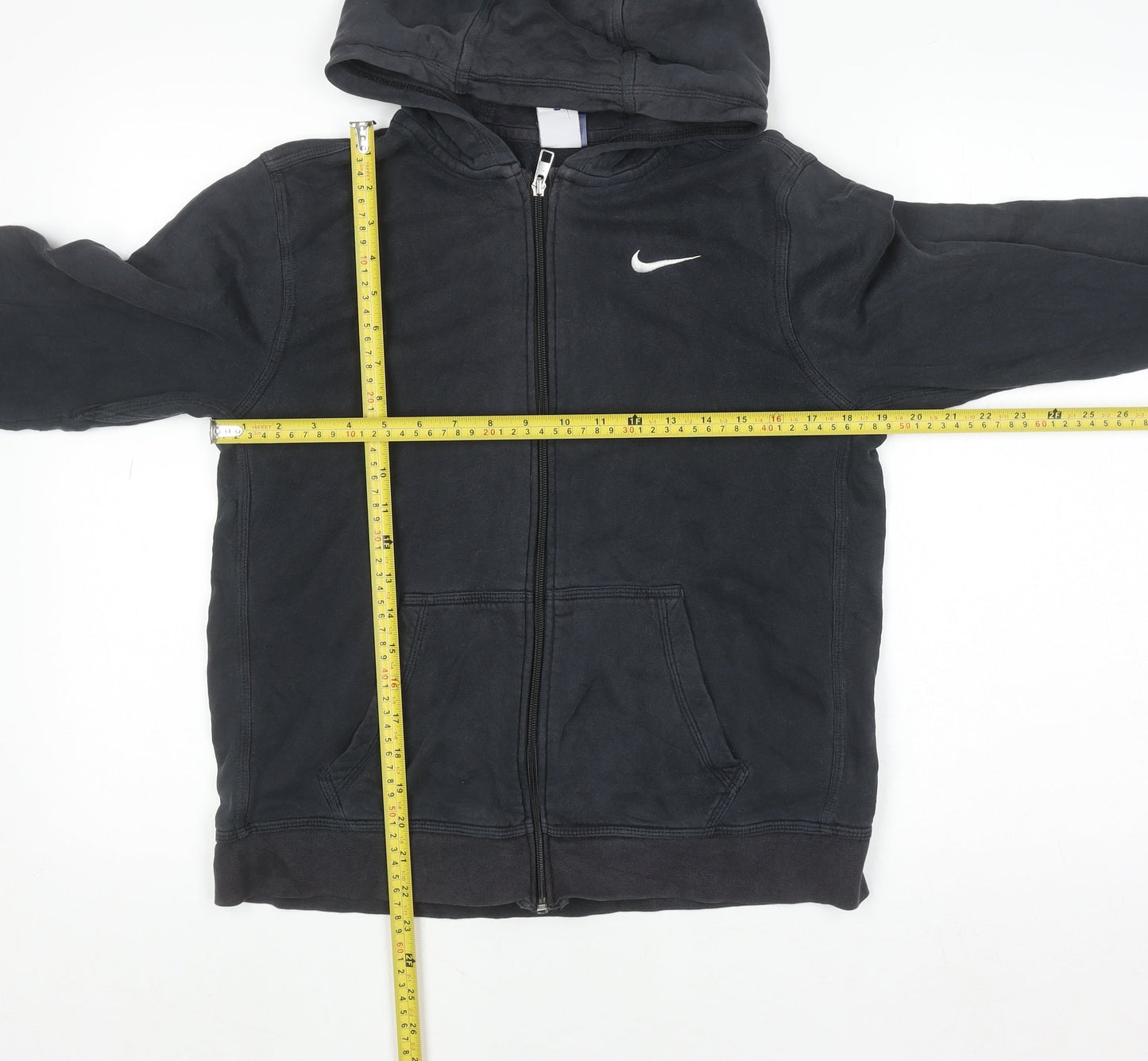 Teens UK Size XL Nike Black Full Zip Hoodie