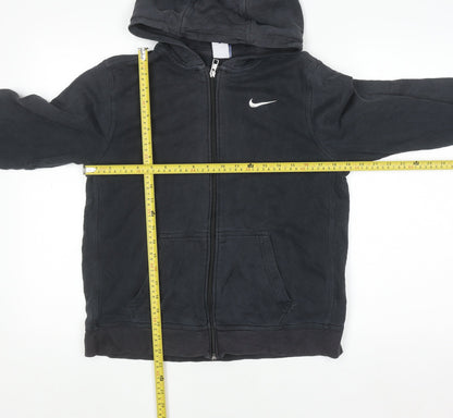 Teens UK Size XL Nike Black Full Zip Hoodie