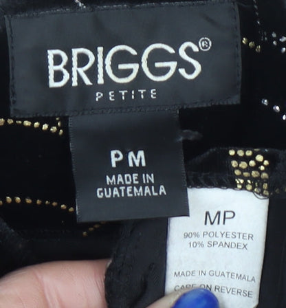 Womens UK Size M Briggs Black Tunic Blouse