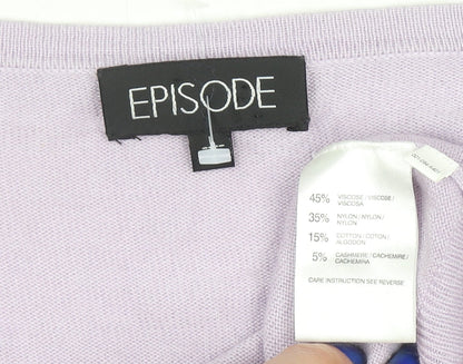 Womens UK Size M Episode Purple Cardigan Jumper