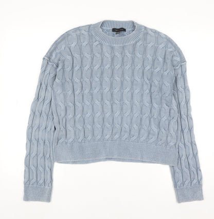 Womens UK Size M New Look Blue Pullover Jumper