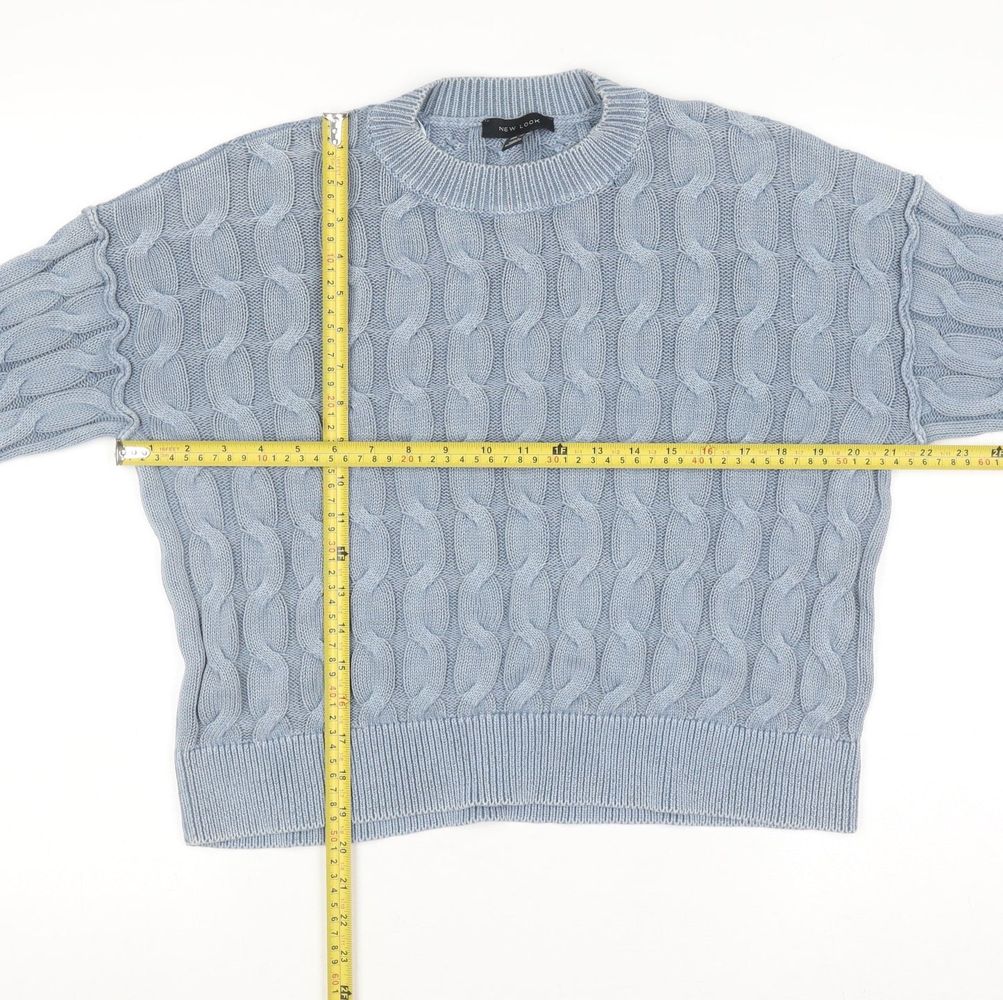Womens UK Size M New Look Blue Pullover Jumper