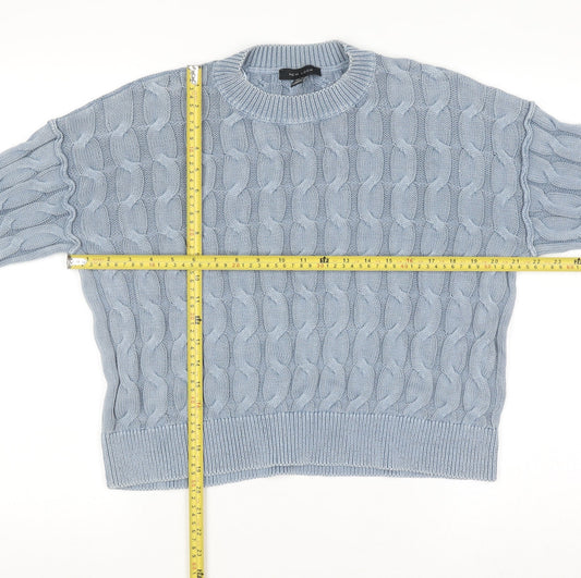 Womens UK Size M New Look Blue Pullover Jumper