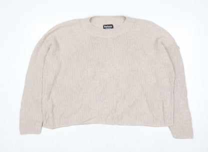 Womens UK Size 14 Barbour Beige Pullover Jumper