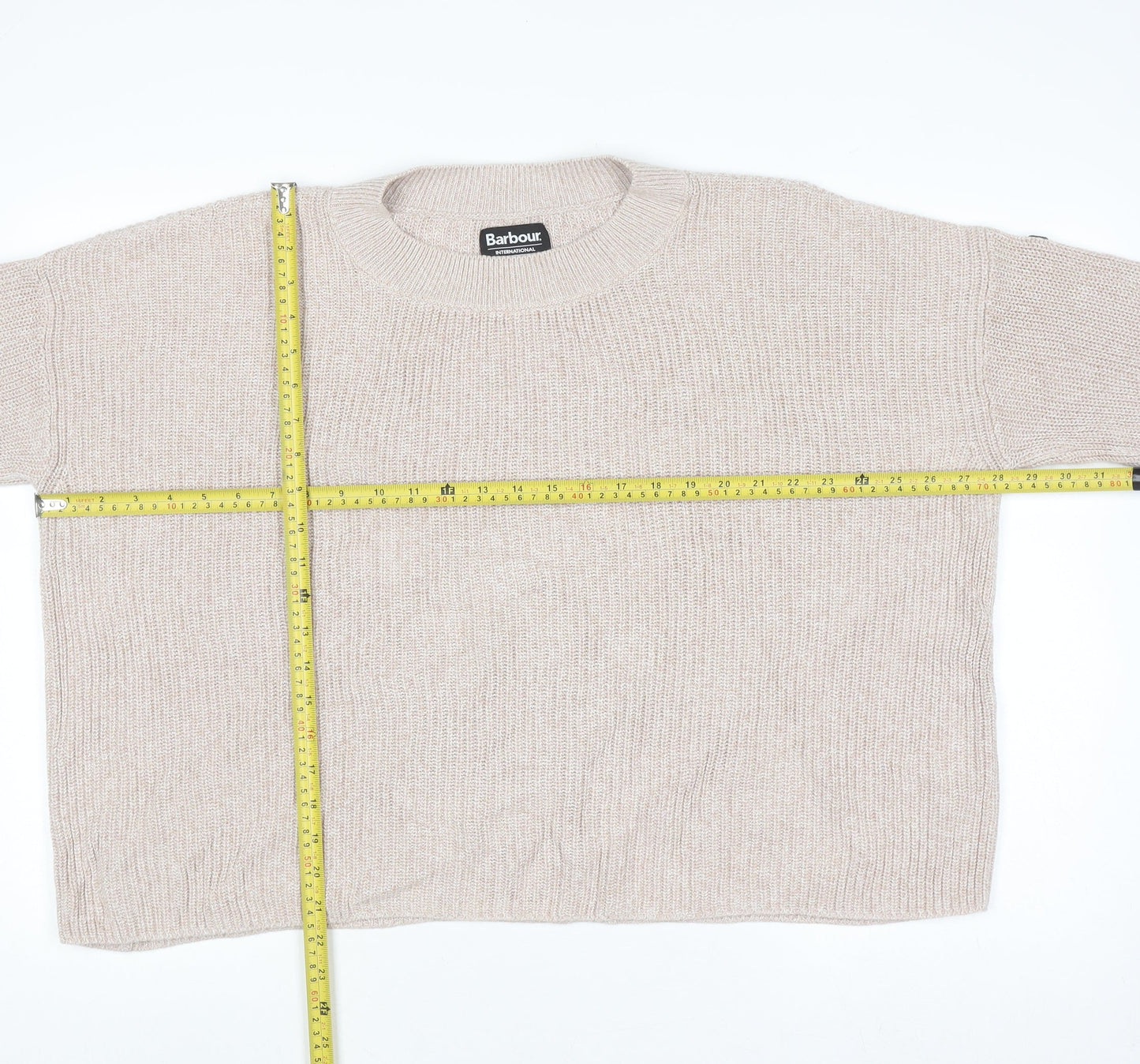 Womens UK Size 14 Barbour Beige Pullover Jumper