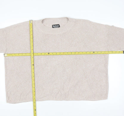 Womens UK Size 14 Barbour Beige Pullover Jumper