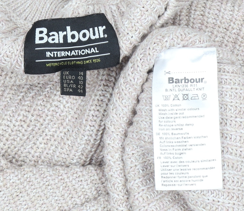 Womens UK Size 14 Barbour Beige Pullover Jumper