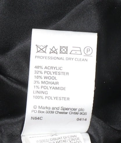Womens UK Size 20 Marks and Spencer Grey Overcoat