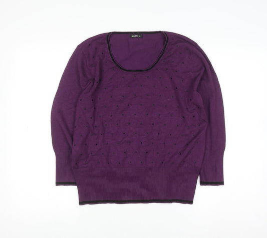 Womens UK Size 18 Roman Purple Pullover Jumper