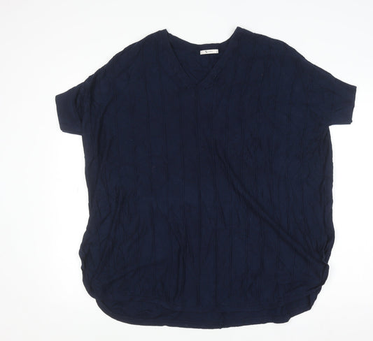 Womens UK Size 14 TU Blue Basic T-Shirt