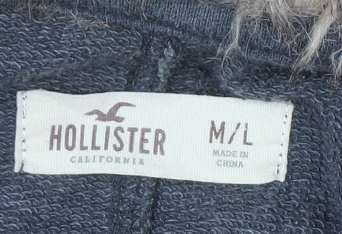 Womens UK Size M/L Hollister Grey Cardigan Jumper