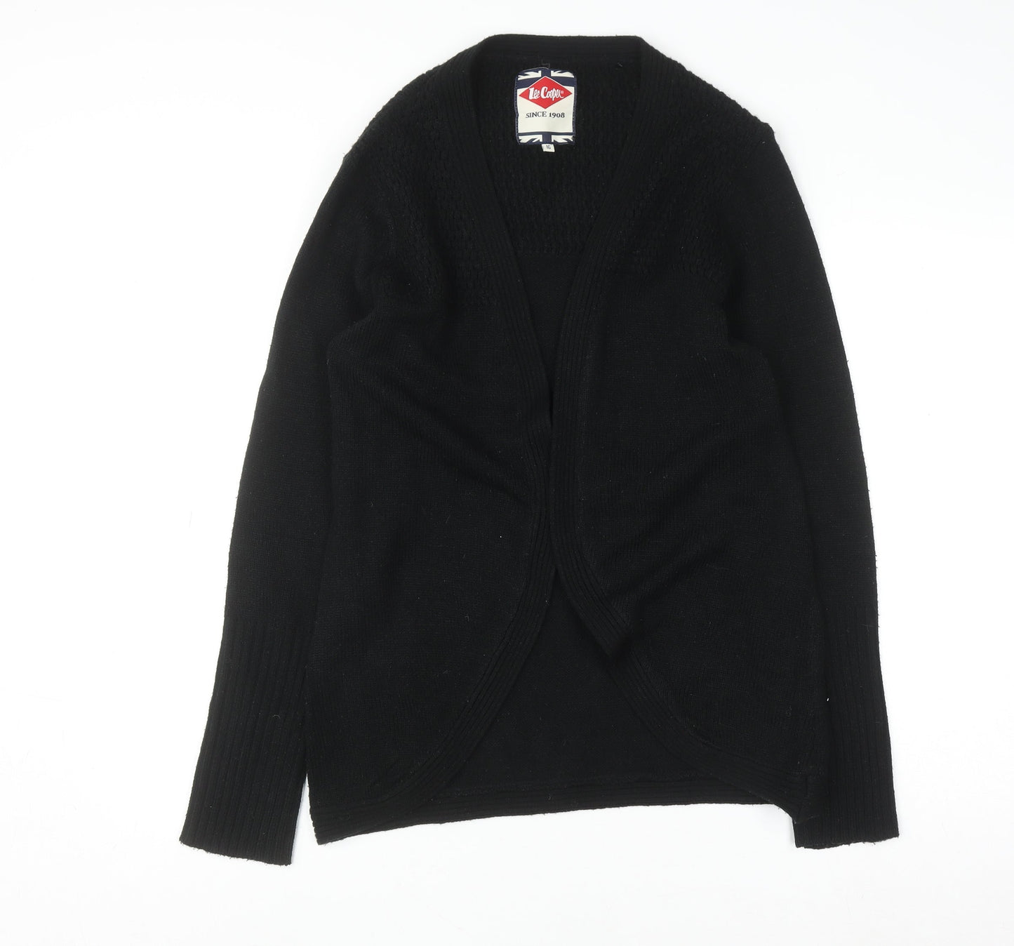 Womens UK Size 16 Lee Cooper Black Cardigan Jumper