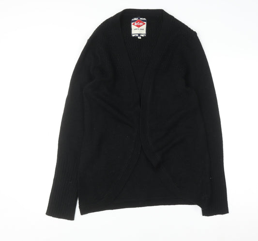 Womens UK Size 16 Lee Cooper Black Cardigan Jumper