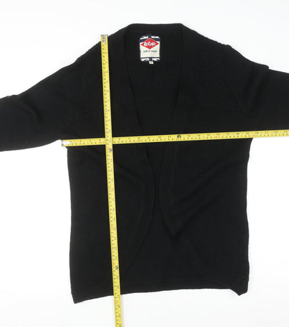 Womens UK Size 16 Lee Cooper Black Cardigan Jumper