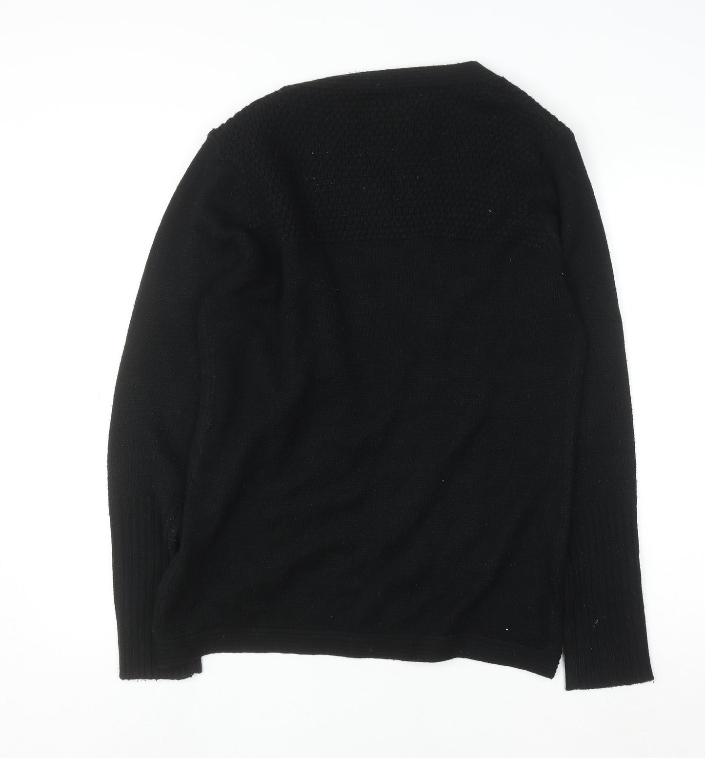 Womens UK Size 16 Lee Cooper Black Cardigan Jumper