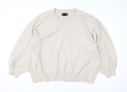 Womens UK Size 22 ASOS Design Beige Pullover Jumper
