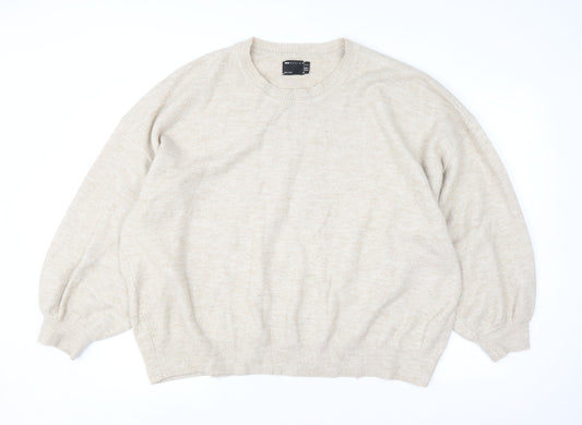 Womens UK Size 22 ASOS Design Beige Pullover Jumper