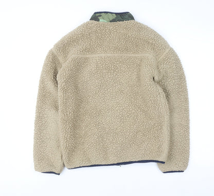 Marks and Spencer Boys Beige Fleece Full Zip Sweatshirt 14-15 Years