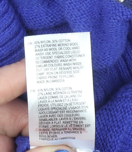 Womens UK Size 12 White Stuff Blue Pullover Jumper