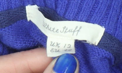 Womens UK Size 12 White Stuff Blue Pullover Jumper