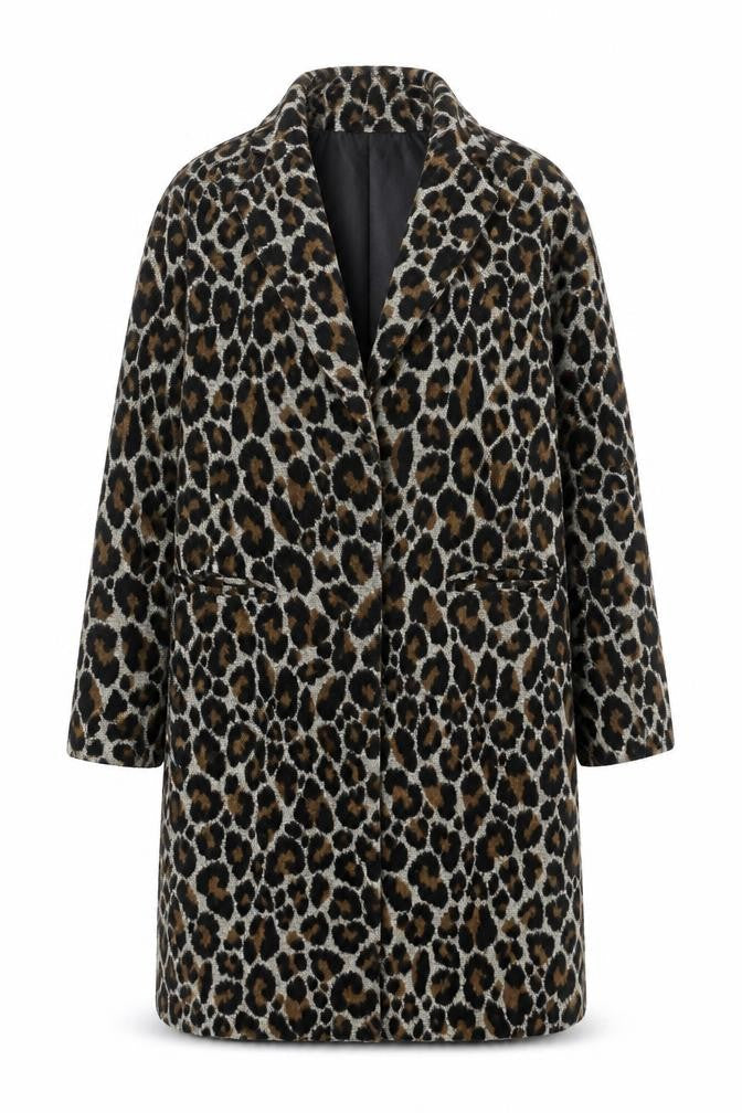 Womens UK Size 8 Topshop Brown Overcoat