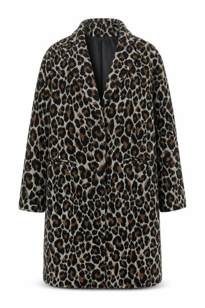 Womens UK Size 8 Topshop Brown Overcoat