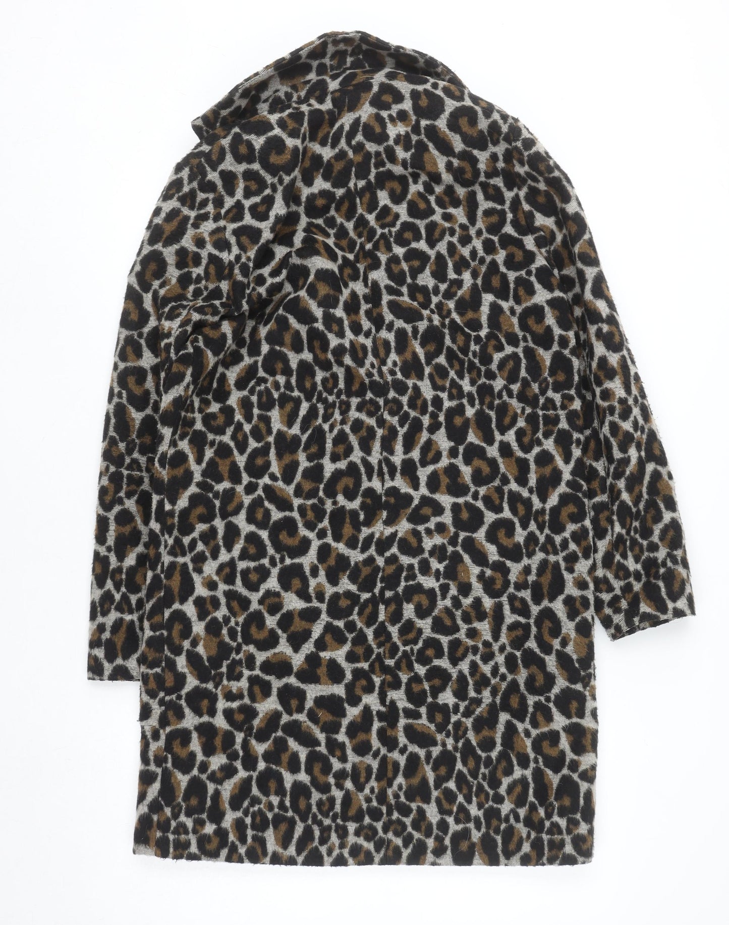 Womens UK Size 8 Topshop Brown Overcoat