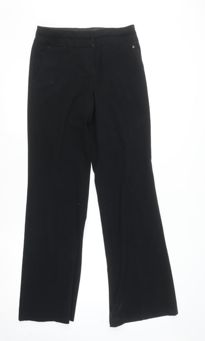 Womens UK Size 8 Marks and Spencer Regular Fit Dress Pants Black Trousers