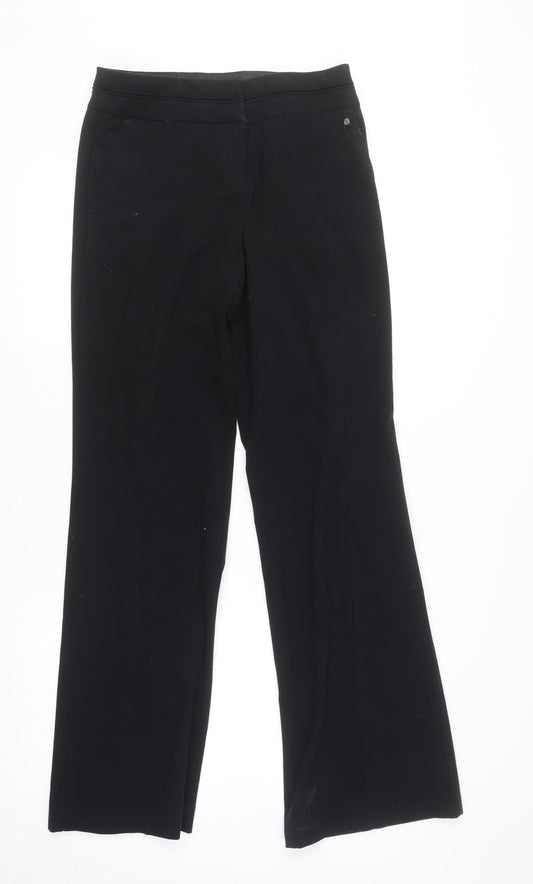 Womens UK Size 8 Marks and Spencer Regular Fit Dress Pants Black Trousers