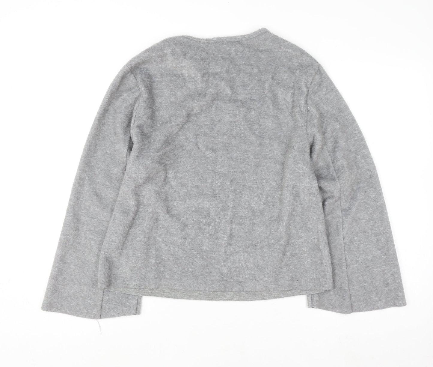 Womens UK Size M Zara Trafaluc Grey Pullover Jumper