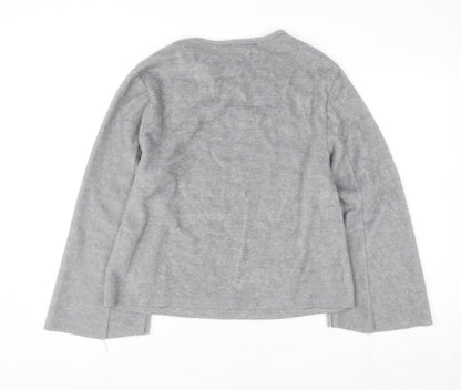 Womens UK Size M Zara Trafaluc Grey Pullover Jumper