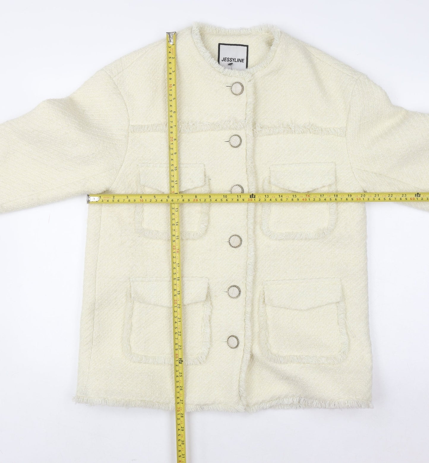Womens UK Size S JESSYLINE Ivory Basic Jacket