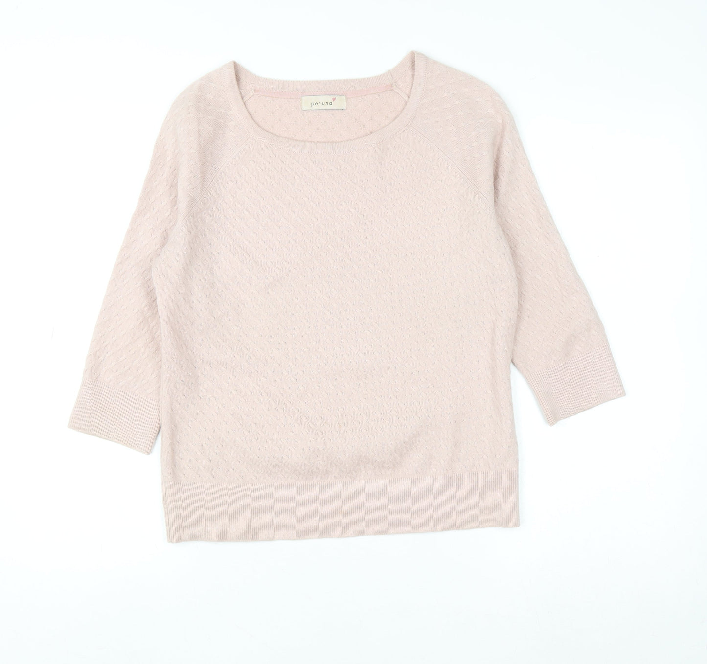 Womens UK Size 12 Marks and Spencer Pink Pullover Jumper