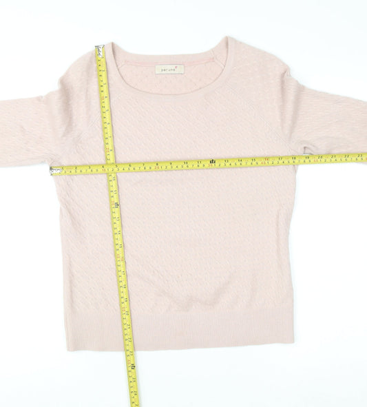 Womens UK Size 12 Marks and Spencer Pink Pullover Jumper