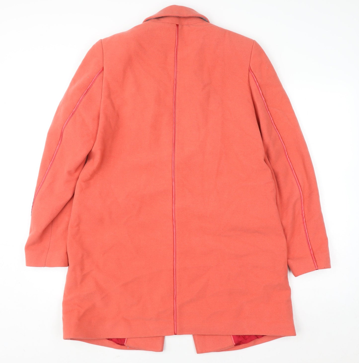Womens UK Size M Reiss Orange Overcoat