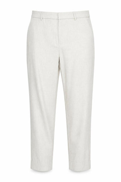 H&M Women’s Beige Dress Pants UK 4 Slim Fit Mid Rise Lightweight Trousers