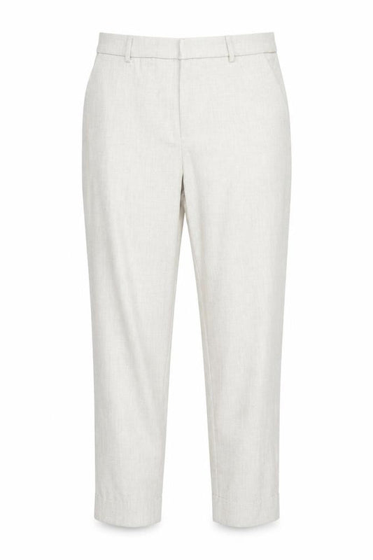 H&M Women’s Beige Dress Pants UK 4 Slim Fit Mid Rise Lightweight Trousers