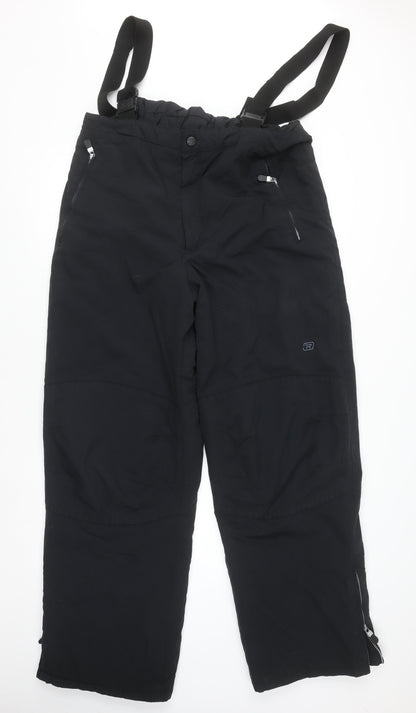 Mens UK Size XL Rodeo Regular Fit Snow Pants Black Trousers