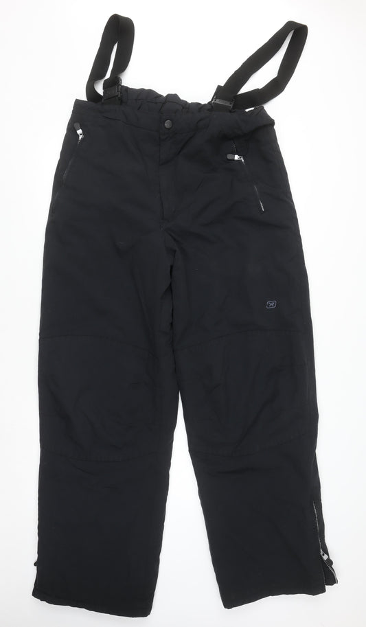 Mens UK Size XL Rodeo Regular Fit Snow Pants Black Trousers