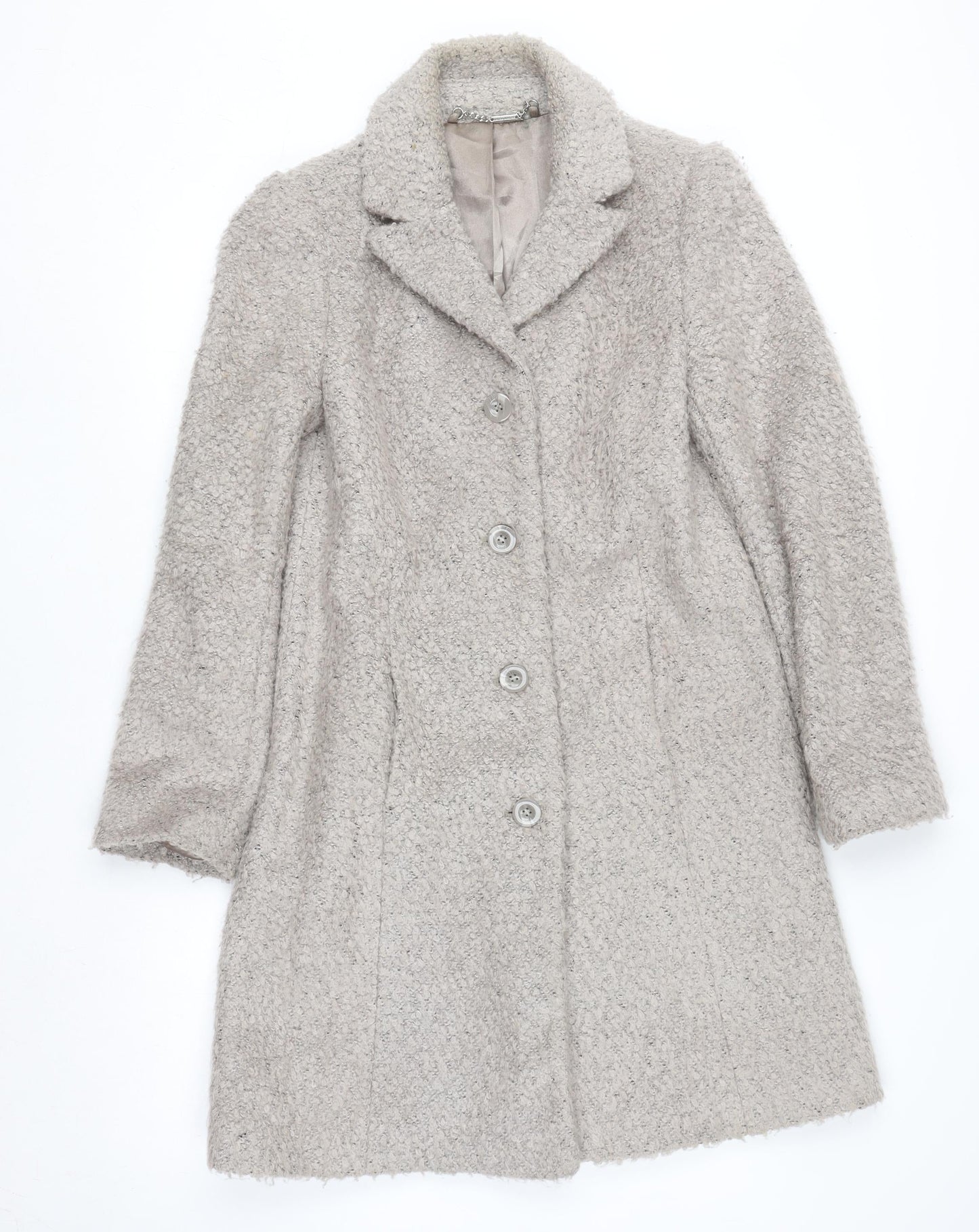 Womens UK Size 10 Laura Ashley Beige Overcoat