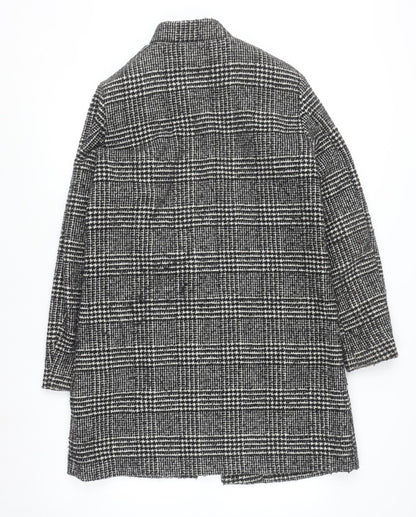 Womens UK Size 12 H&M Grey Overcoat