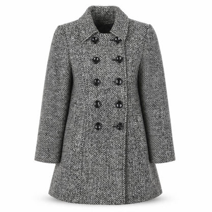 Womens UK Size 10 BHS Grey Pea Coat