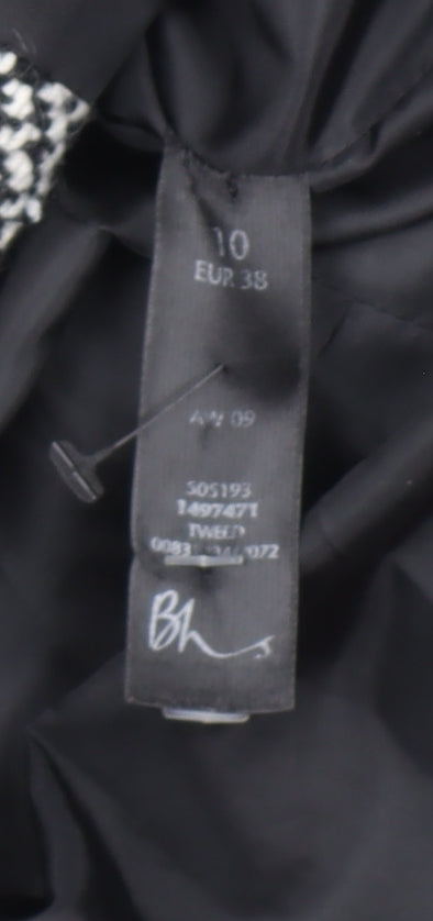 Womens UK Size 10 BHS Grey Pea Coat
