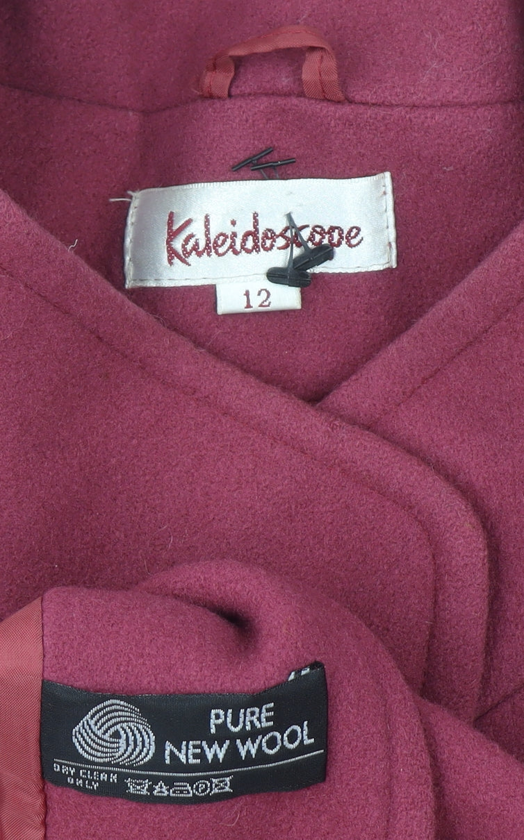 Womens UK Size 12 Kaleidoscope Purple Overcoat