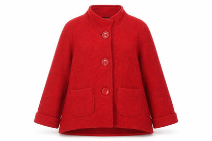 Womens UK Size 14 NEXT Red Overcoat