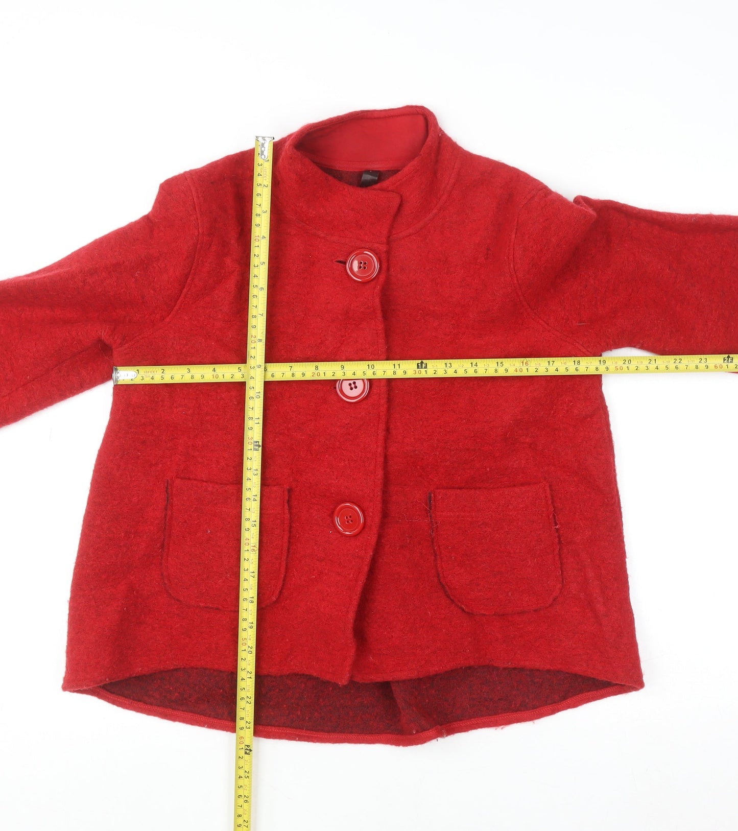 Womens UK Size 14 NEXT Red Overcoat