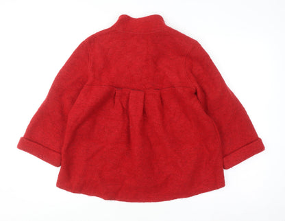 Womens UK Size 14 NEXT Red Overcoat