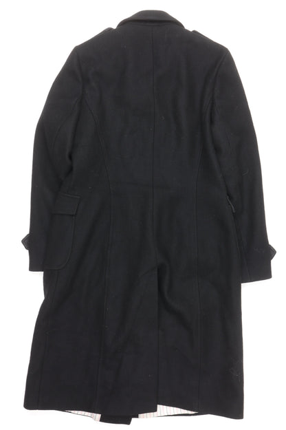 Womens UK Size 14 Dorothy Perkins Black Pea Coat